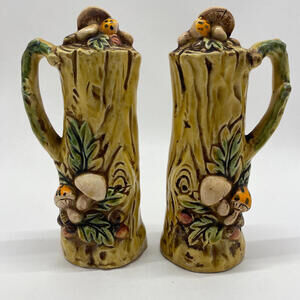Lefton Woodland Mushroom Salt and Pepper Shakers